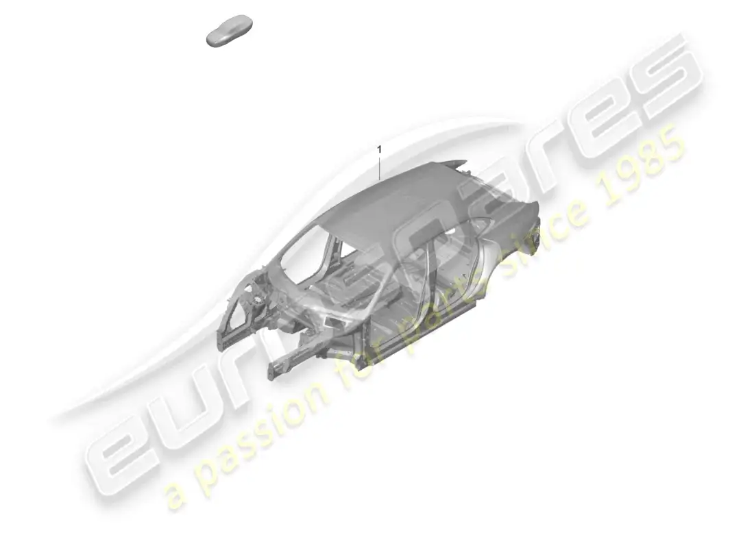 porsche 2020 (taycan 9j1-1) car body parts diagram