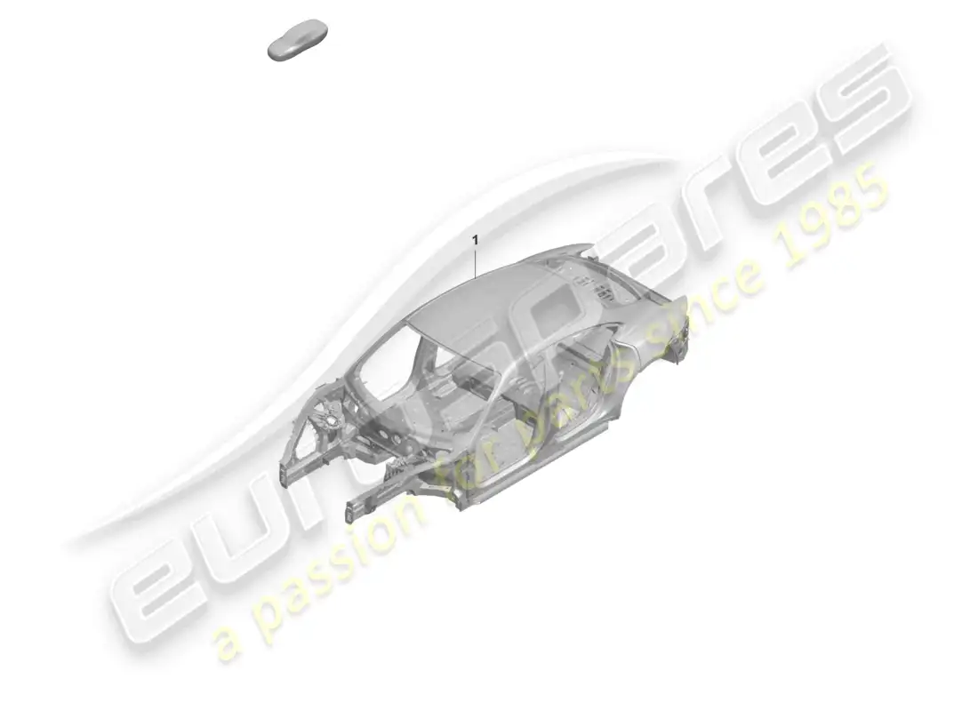 porsche 2020 (taycan 9j1-1) car body parts diagram