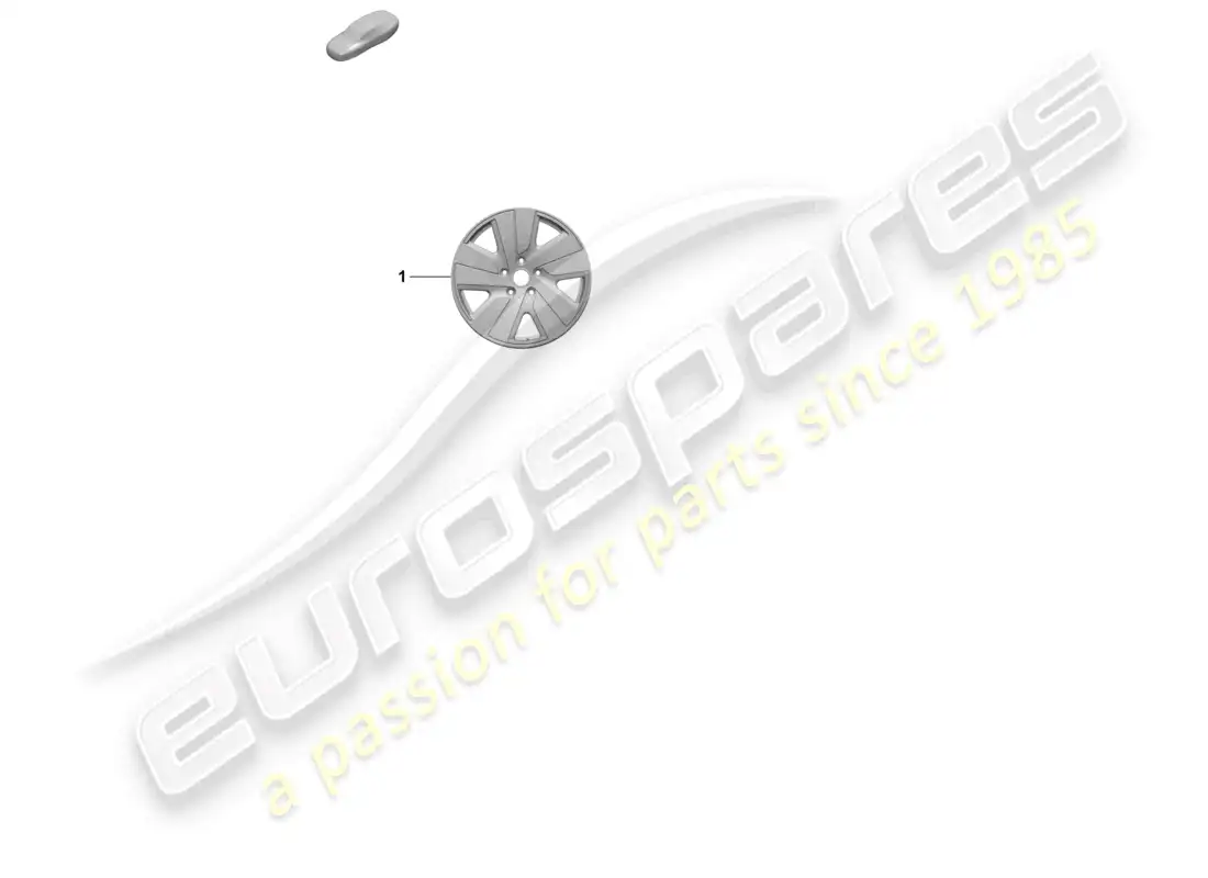 porsche 2026 (taycan 9j1-2) alloy wheel 19 parts diagram