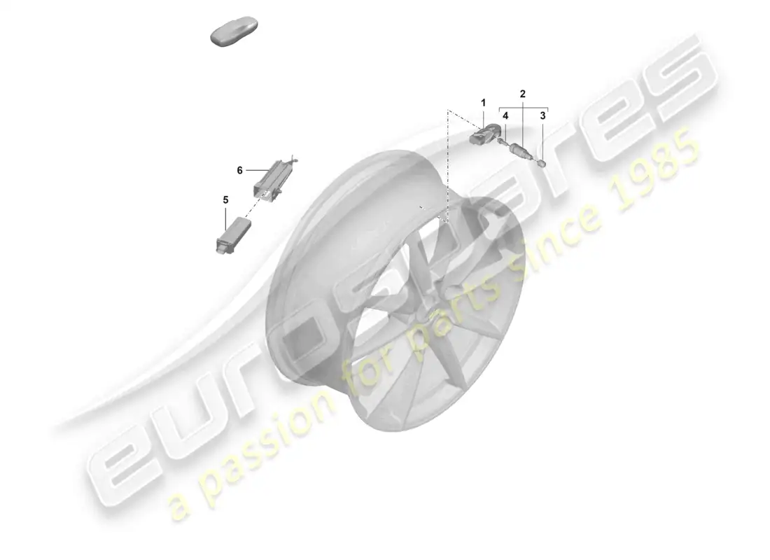 porsche 2024 (992-2 gt3/rs/st) tyre pressure control system part diagram