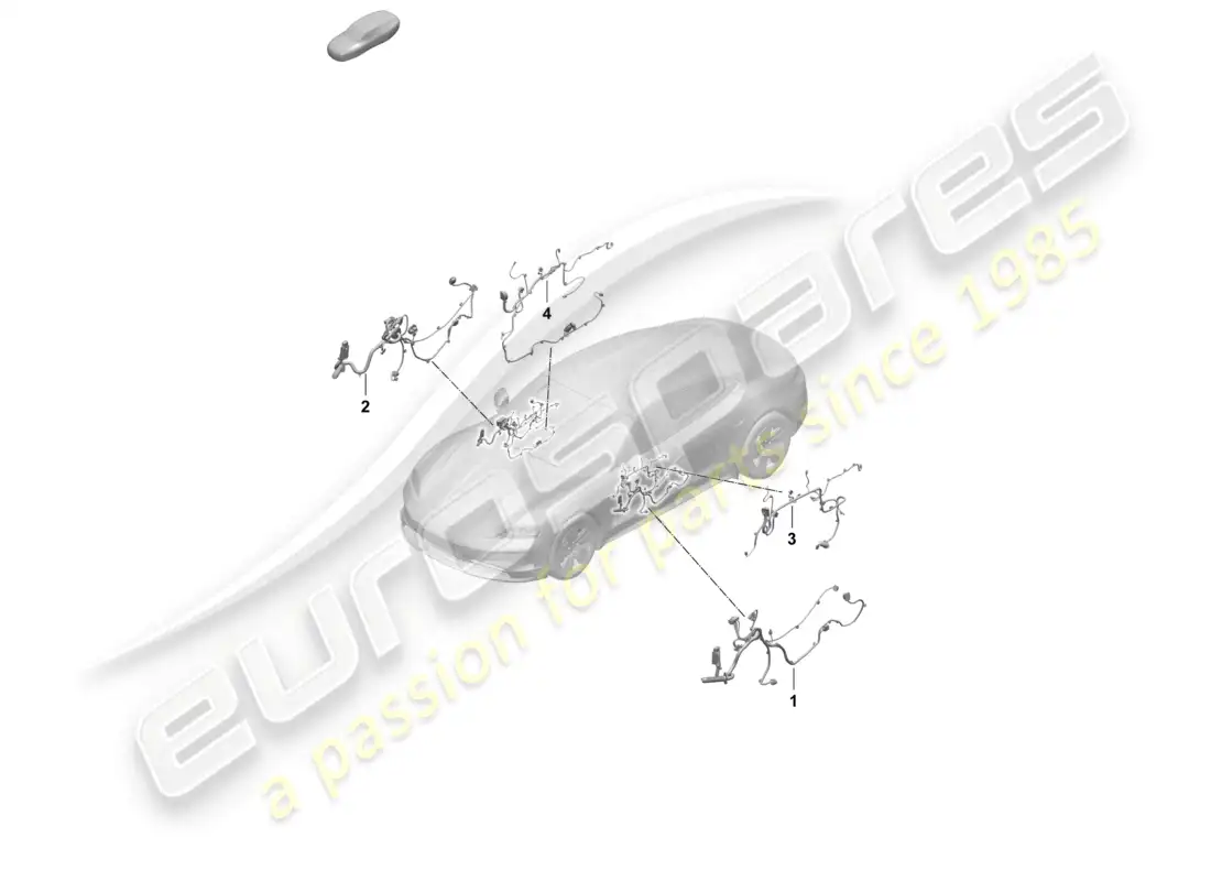 porsche 2025 (taycan 9j1-2) wiring ha. f. inner door panel front part diagram