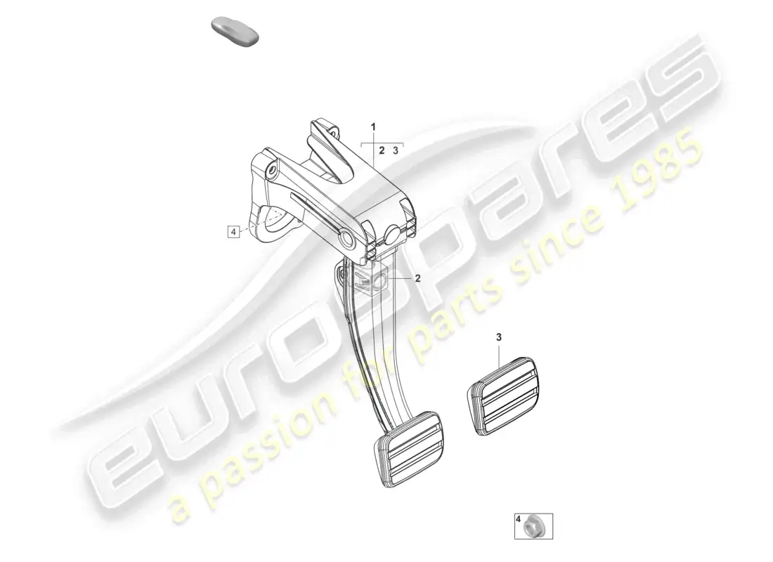 porsche 2021 (taycan 9j1-1) brake pedal parts diagram