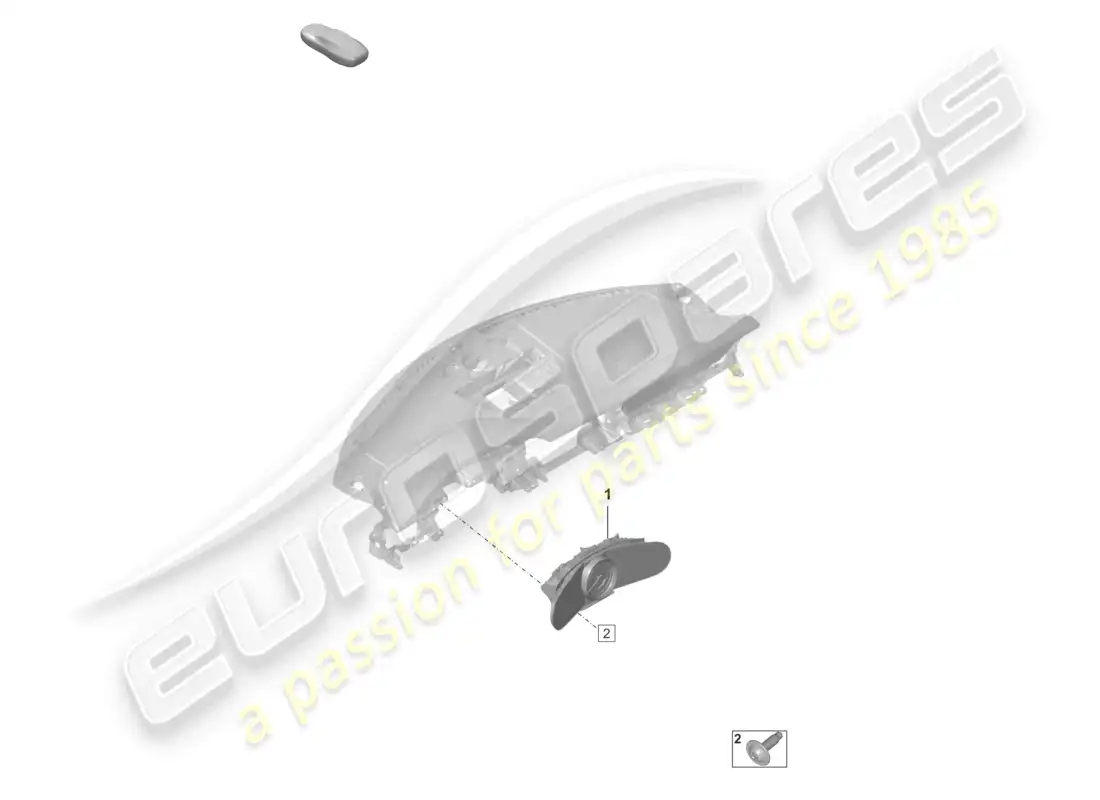 porsche 2023 (992-1 gt3/rs/st) combi-instrument parts diagram