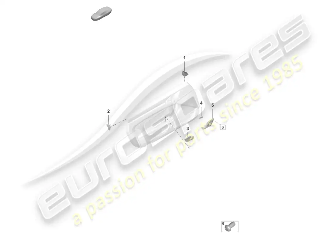 a part diagram from the porsche 992 parts catalogue