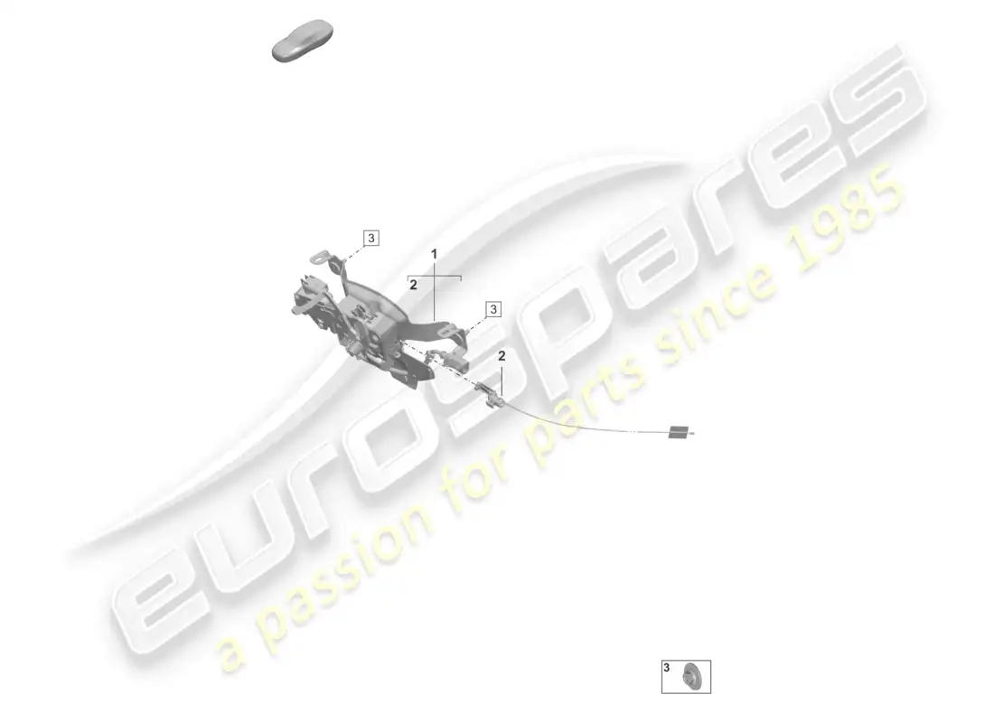 porsche 2024 (992-2 gt3/rs/st) lock locking mechanism parts diagram