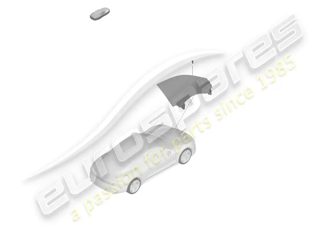 porsche 2022 (taycan 9j1-1) door window parts diagram