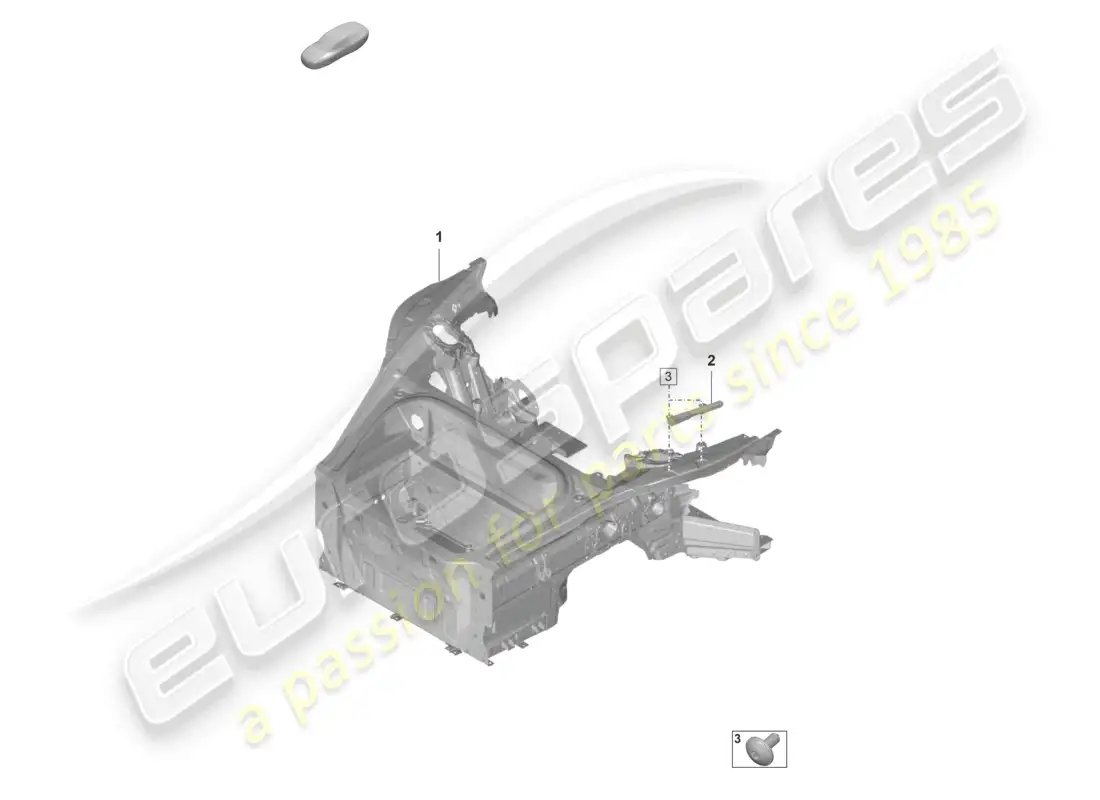 porsche 2022 (992-1 gt3/rs/st) front end (complete) parts diagram