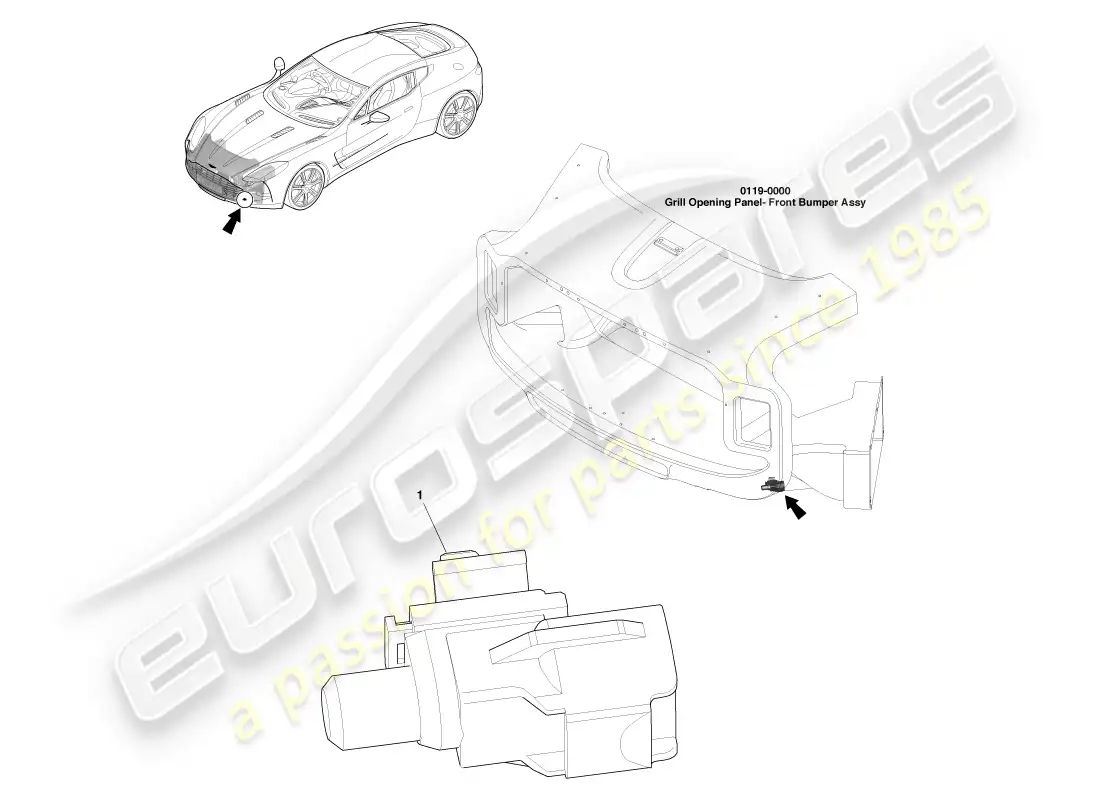 aston martin one-77 (2011) sensors parts diagram