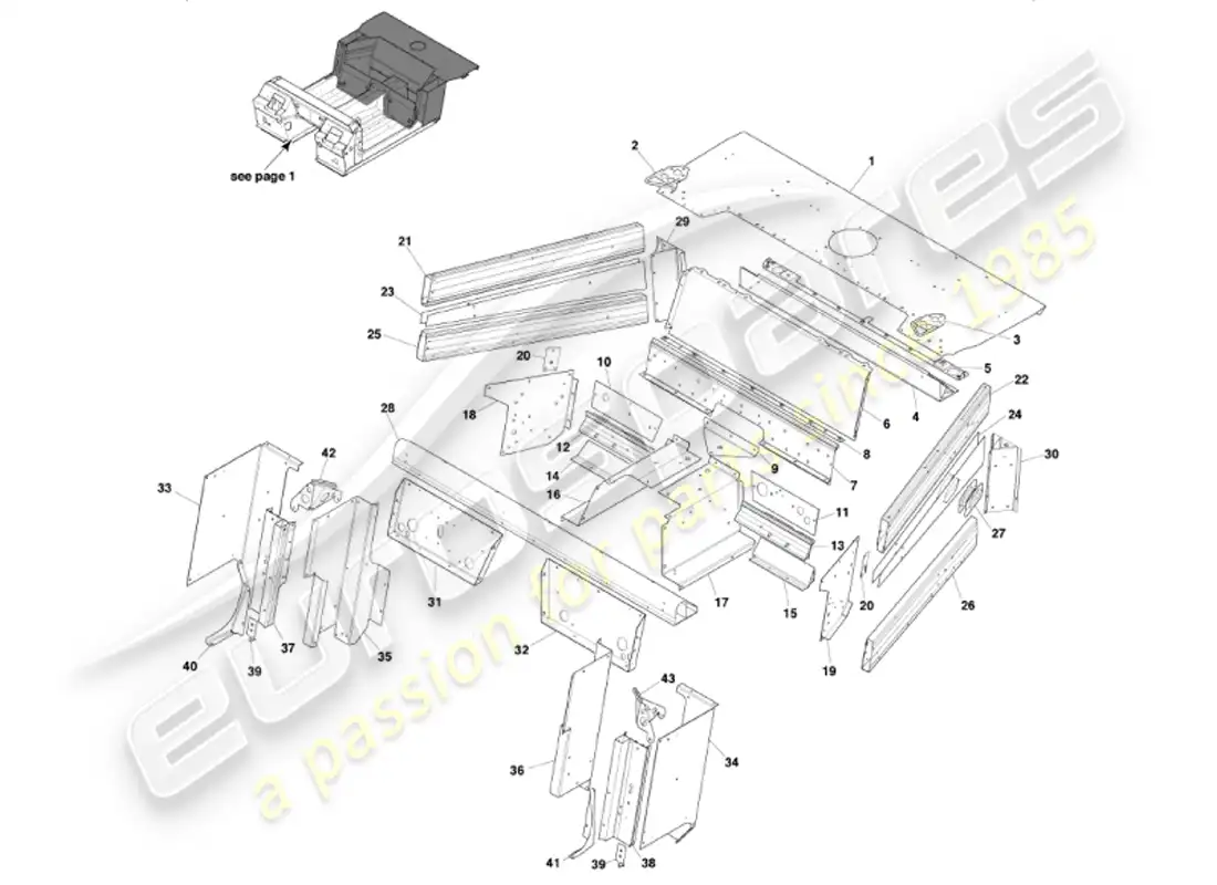 aston martin vanquish (2001) underbody2 parts diagram