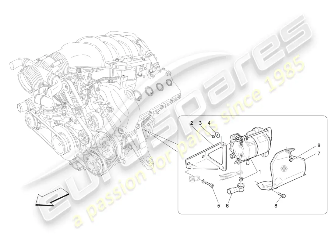 maserati grancabrio mc (2013) electronic control: engine ignition parts diagram
