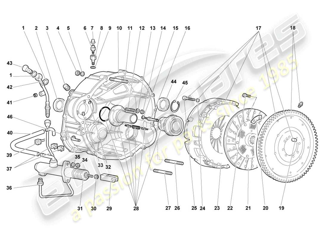 lamborghini murcielago coupe (2003) coupling rhd part diagram