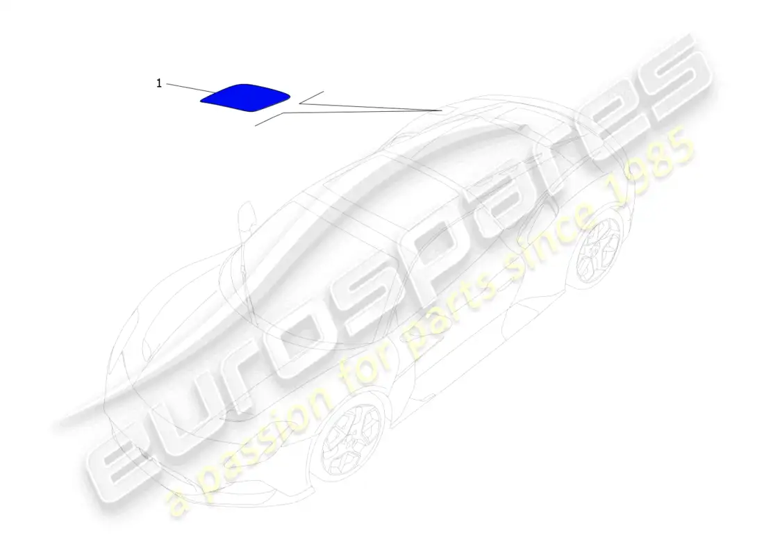 maserati mc20 cielo (2023) fuel tank door and controls parts diagram