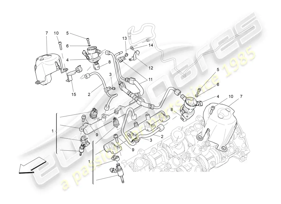 maserati levante trofeo (2020) fuel pumps and connection lines parts diagram