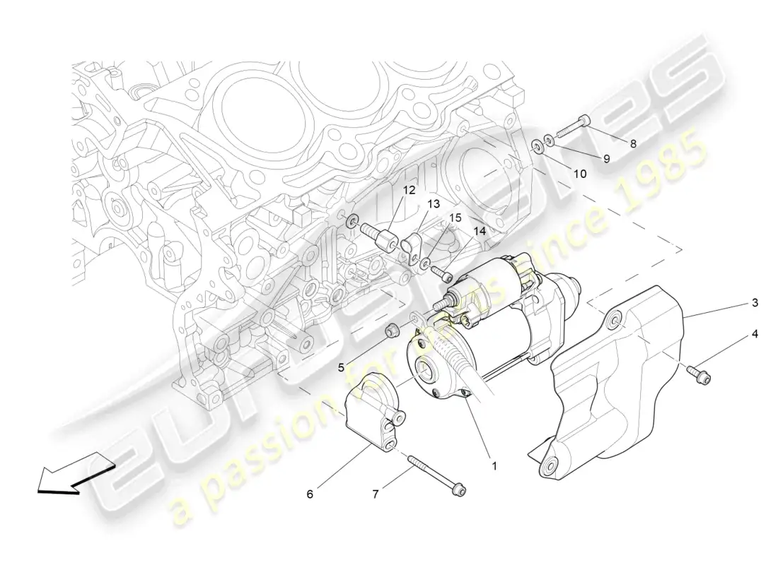 maserati levante modena s (2022) electronic control: engine ignition parts diagram