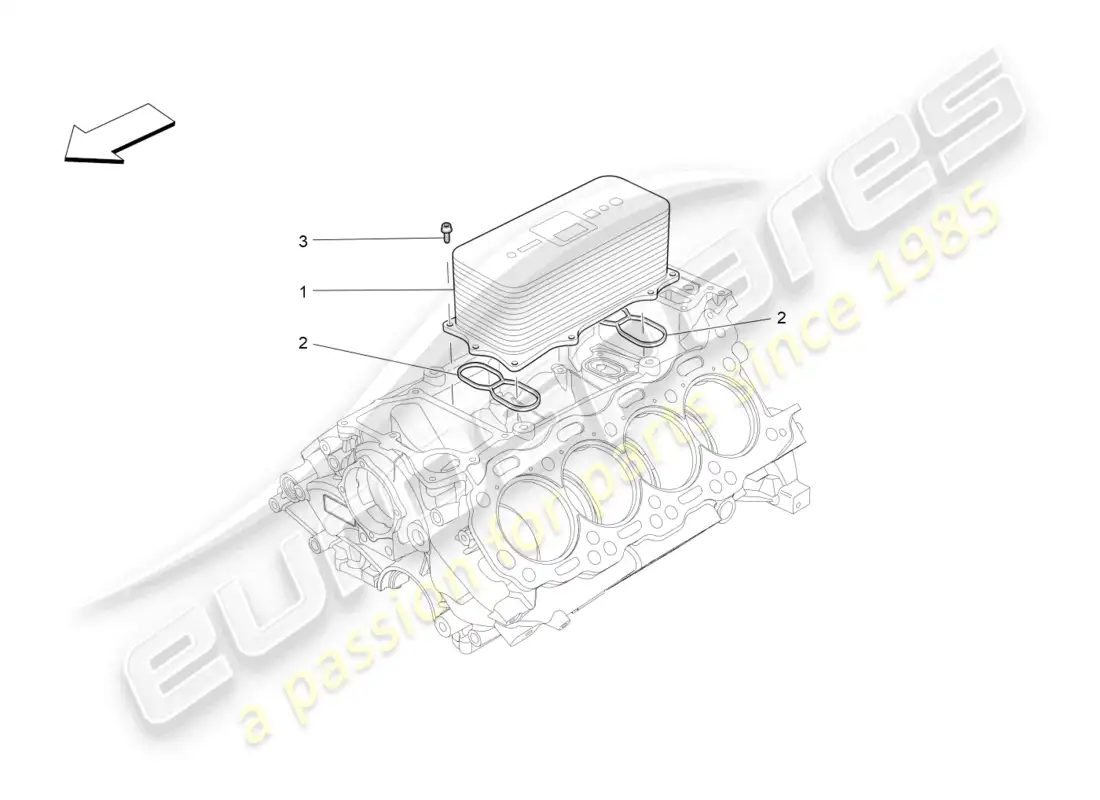 maserati levante gts (2020) heat exchanger parts diagram