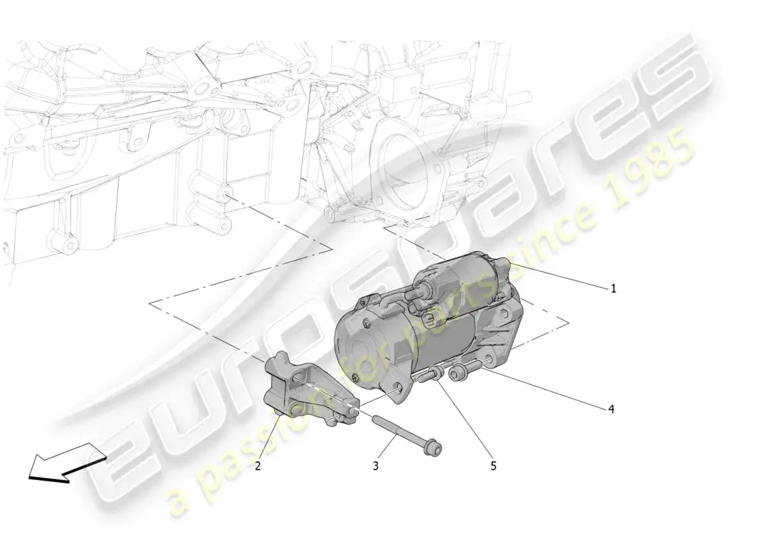 maserati mc20 cielo (2023) electronic control: engine ignition parts diagram