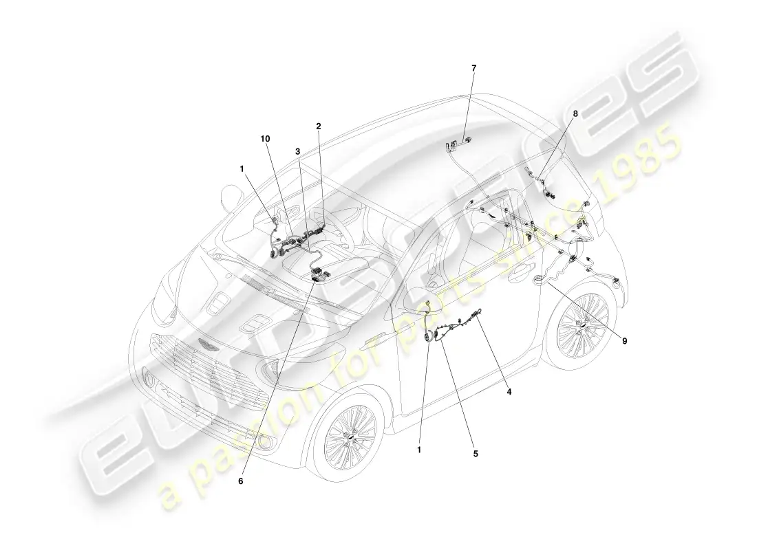 part diagram containing part number ay2y-15b484-ab