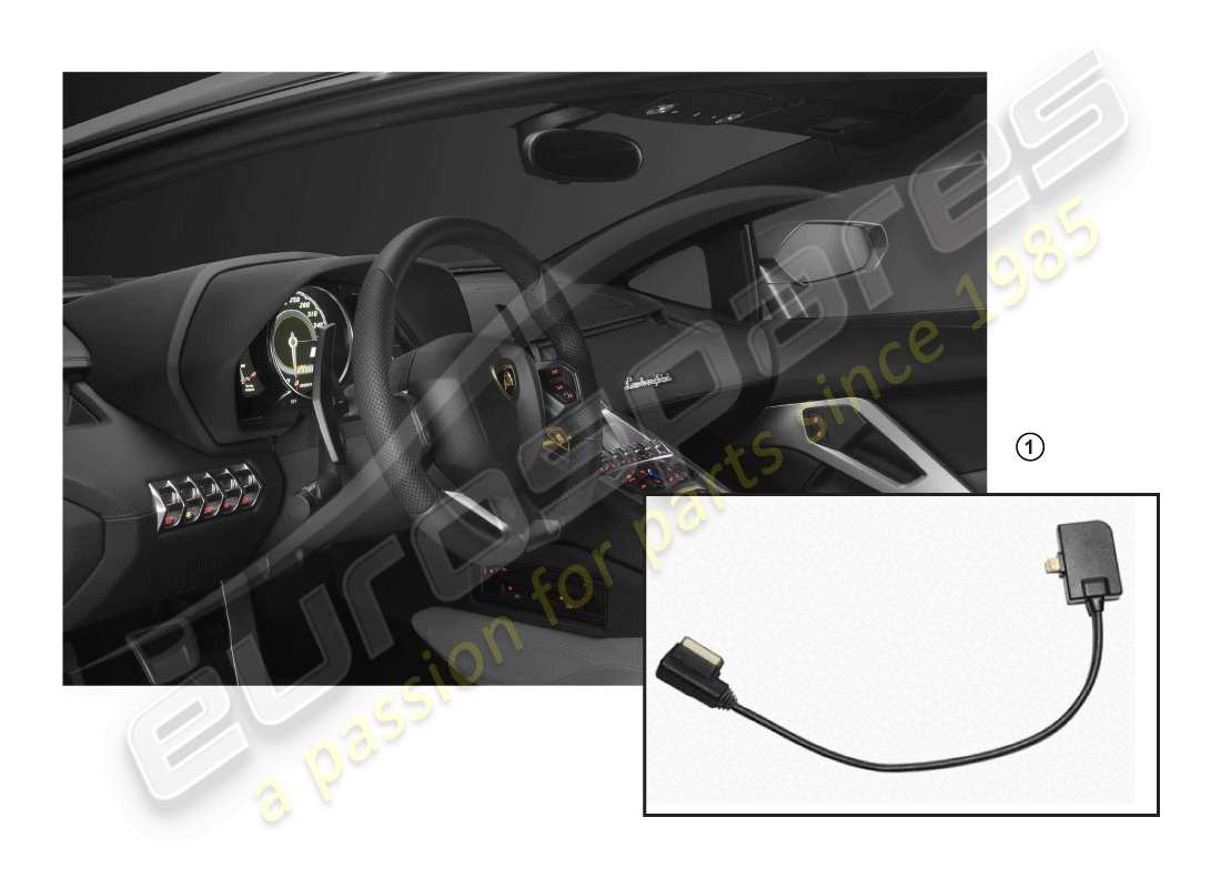 lamborghini huracan performante coupe (accessories) adapter part diagram