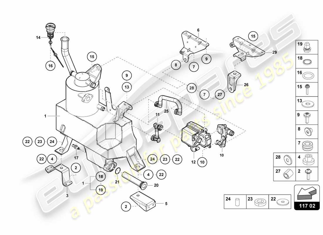 lamborghini 2012 (lp700-4 coupe)) oil container parts diagram