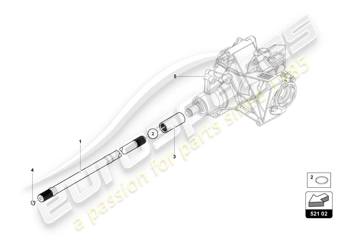 lamborghini 2012 (lp700-4 coupe)) input shaft parts diagram