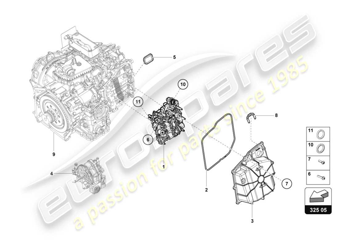 lamborghini lp610-4 coupe (2017) mechatronic with software part diagram