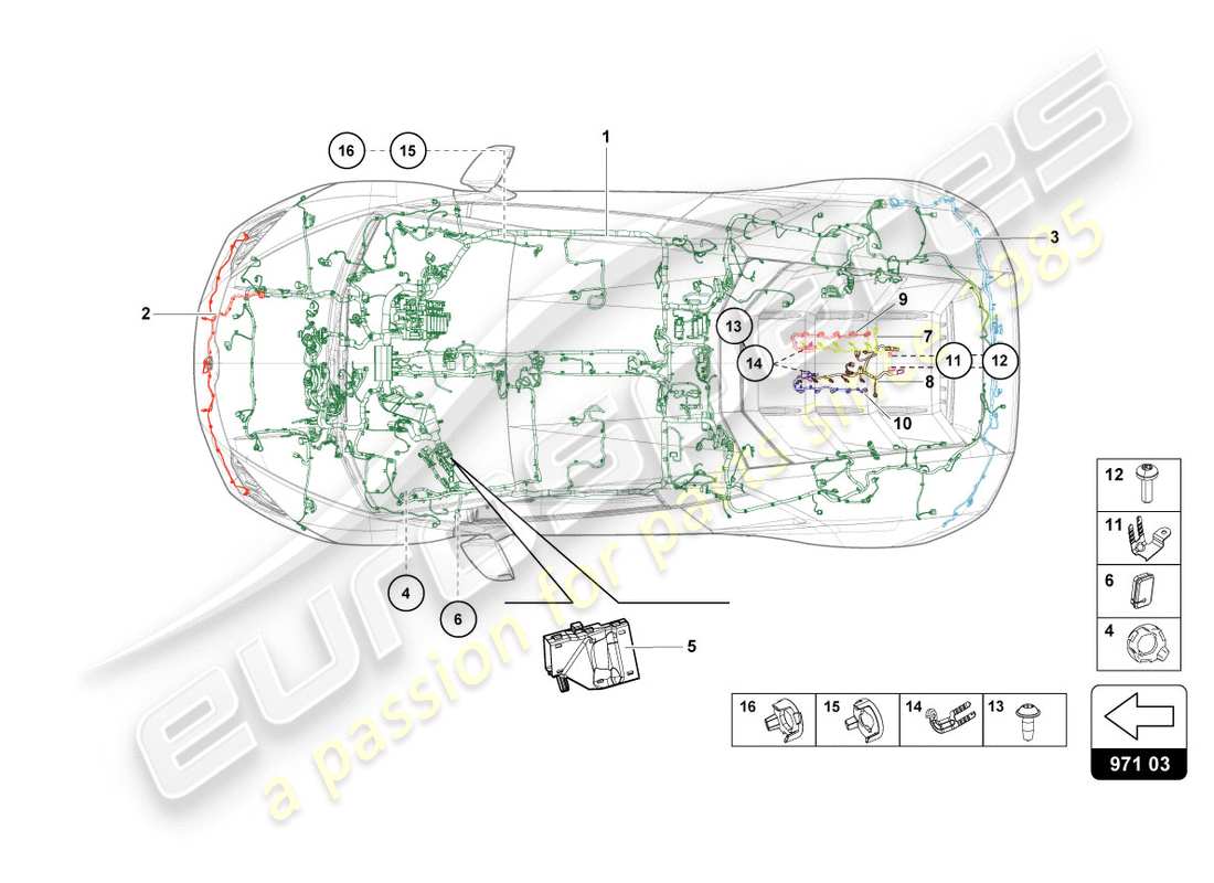 lamborghini lp610-4 coupe (2017) wiring part diagram
