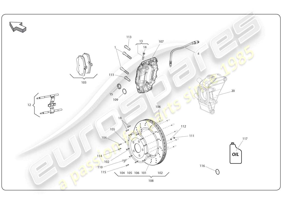 part diagram containing part number 400698505e