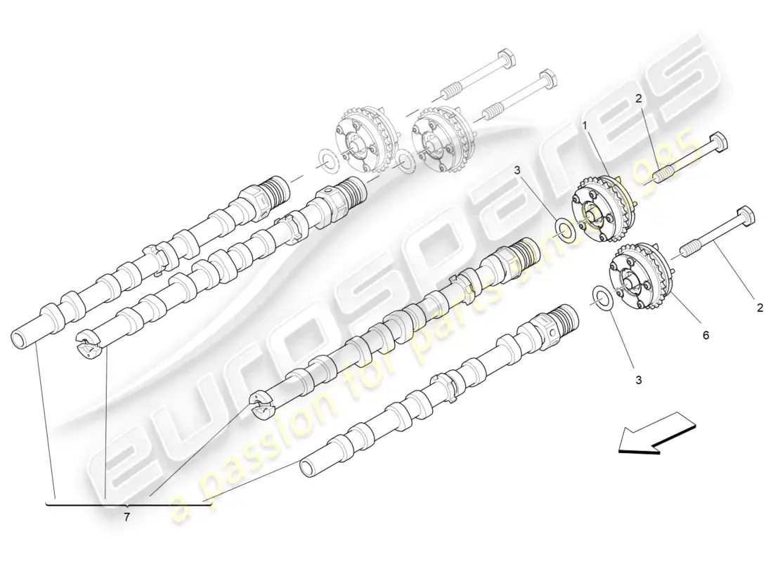 a part diagram from the maserati levante parts catalogue