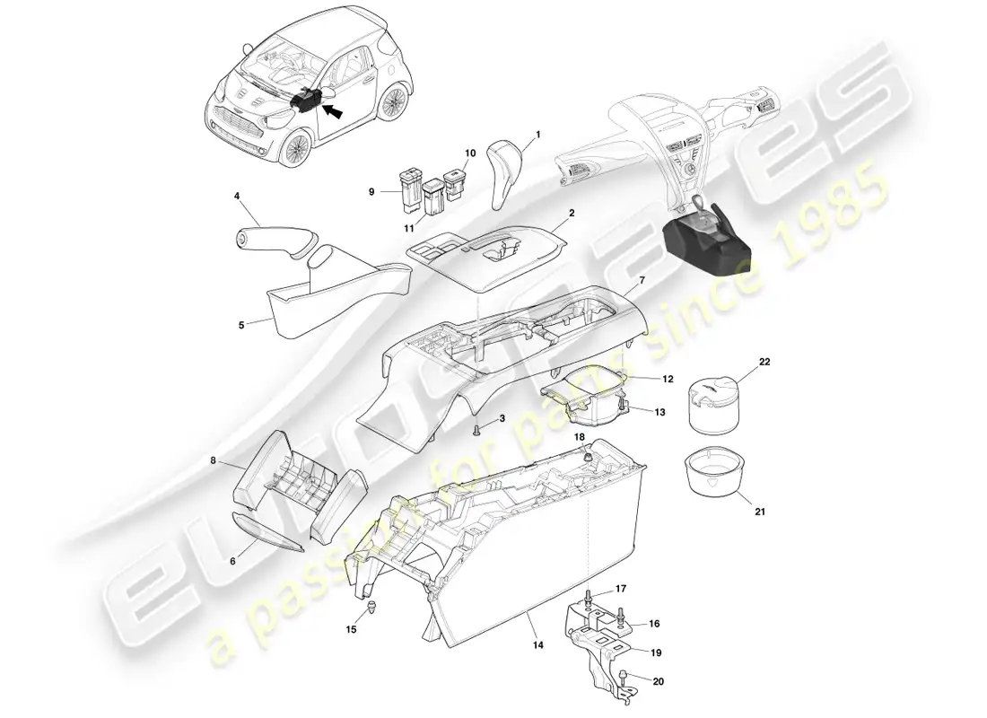 part diagram containing part number ay2y-7k327-cdw