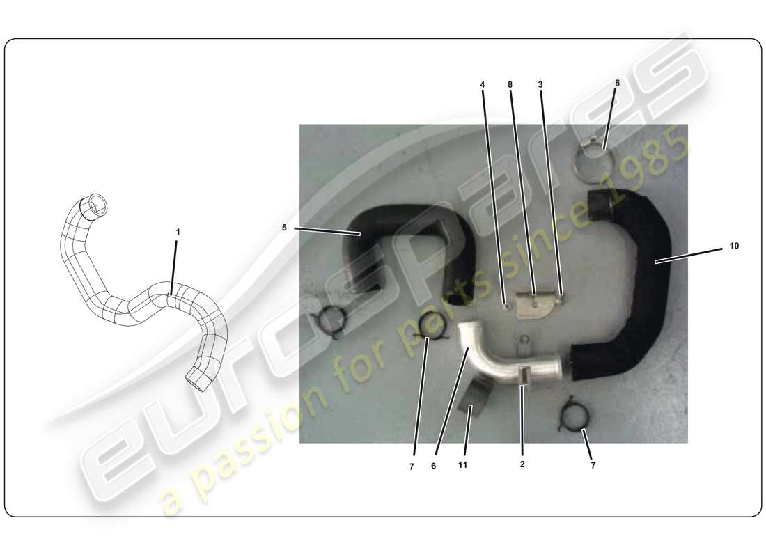 a part diagram from the lamborghini super trofeo (2009-2014) parts catalogue