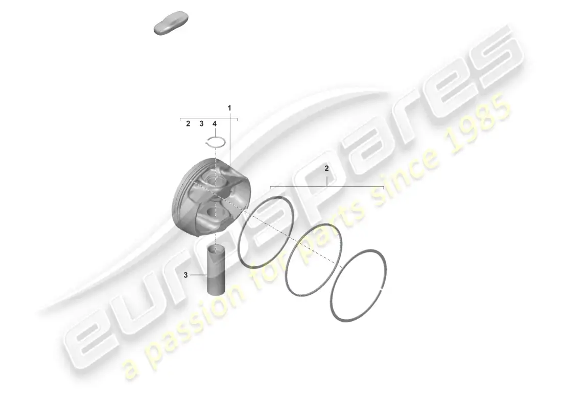 porsche 2023 (992-1 gt3/rs/st) piston parts diagram