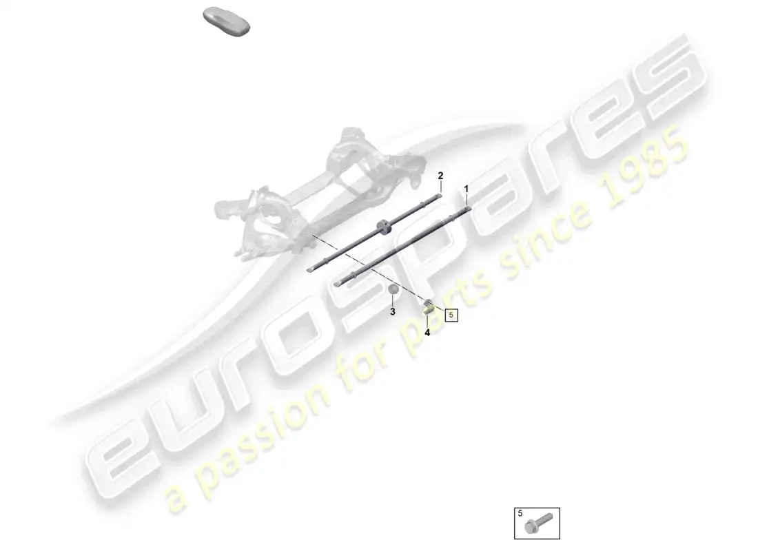 porsche 2020 (taycan 9j1-1) anti-roll bar parts diagram