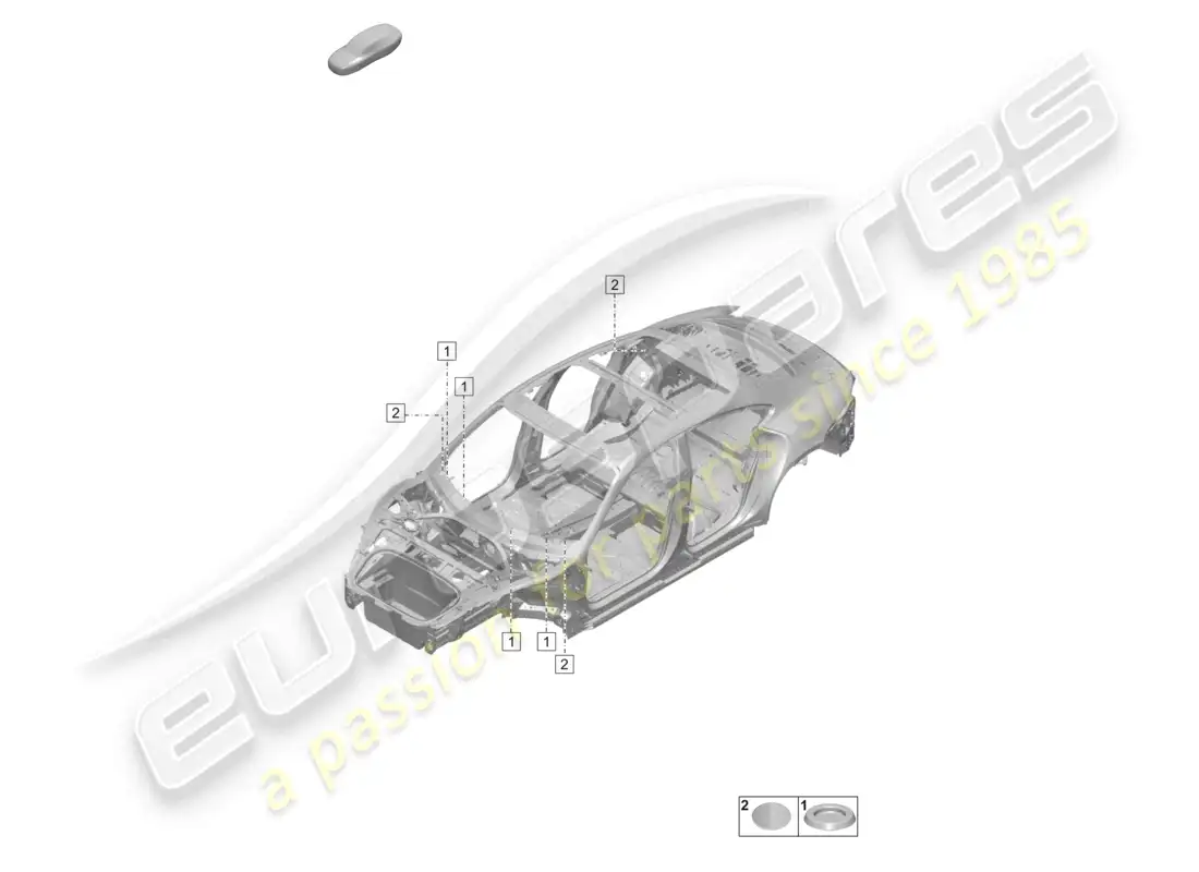 porsche 2026 (taycan 9j1-2) firewall interior parts diagram