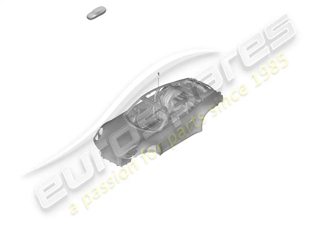 porsche 2022 (992-1 gt3/rs/st) car body parts diagram