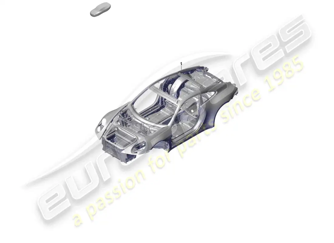 porsche 2022 (992-1 gt3/rs/st) car body parts diagram