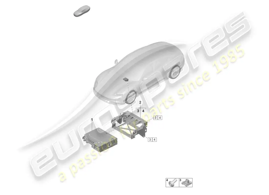 porsche 2021 (taycan 9j1-1) central computer d >>- mj 2021 parts diagram