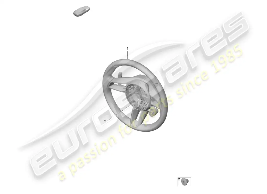 porsche 2020 (taycan 9j1-1) multi. sports steering wheel (race-tex) (carbon version) parts diagram
