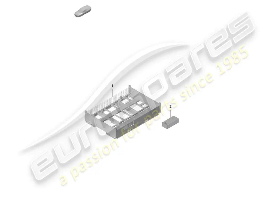 porsche 2025 (taycan 9j1-2) transport container high-voltage battery parts diagram
