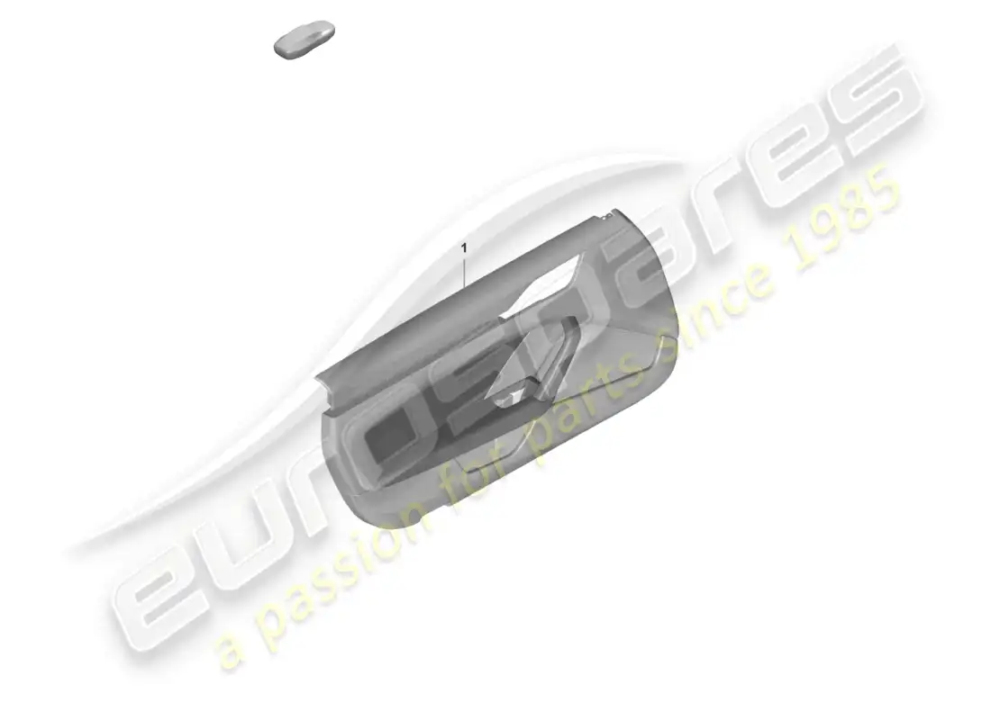 porsche 2024 (992-2 gt3/rs/st) door panel for vehicles with leather trim armrest (dinamica) part diagram