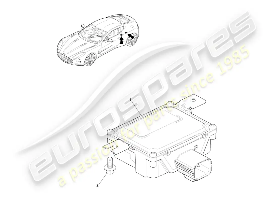aston martin one-77 (2011) fuel pump modules parts diagram
