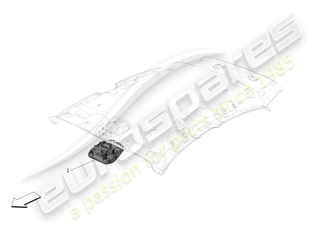 maserati grecale trofeo (2023) internal vehicle devices parts diagram