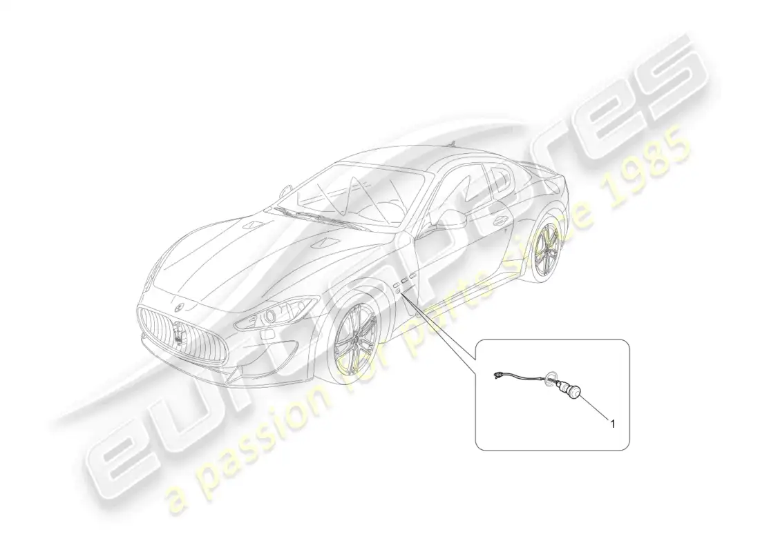 maserati granturismo mc stradale (2012) side light clusters parts diagram
