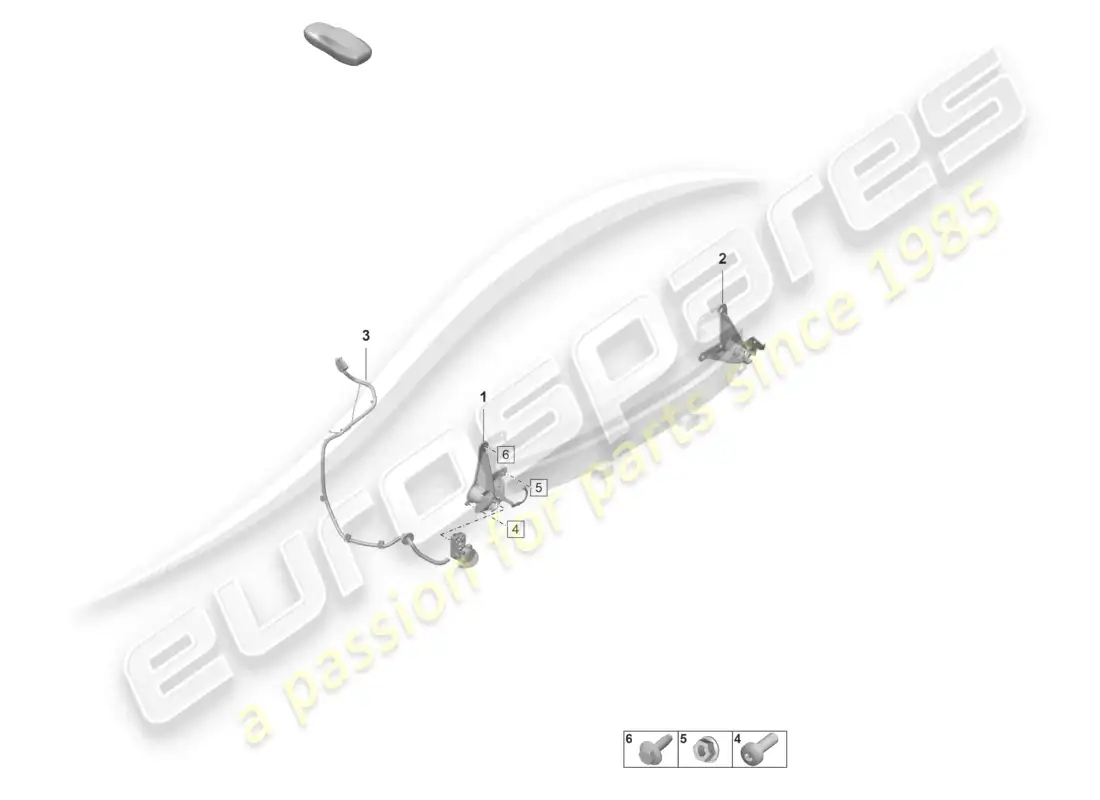 porsche 2020 (taycan 9j1-1) bicycle bracket parts diagram