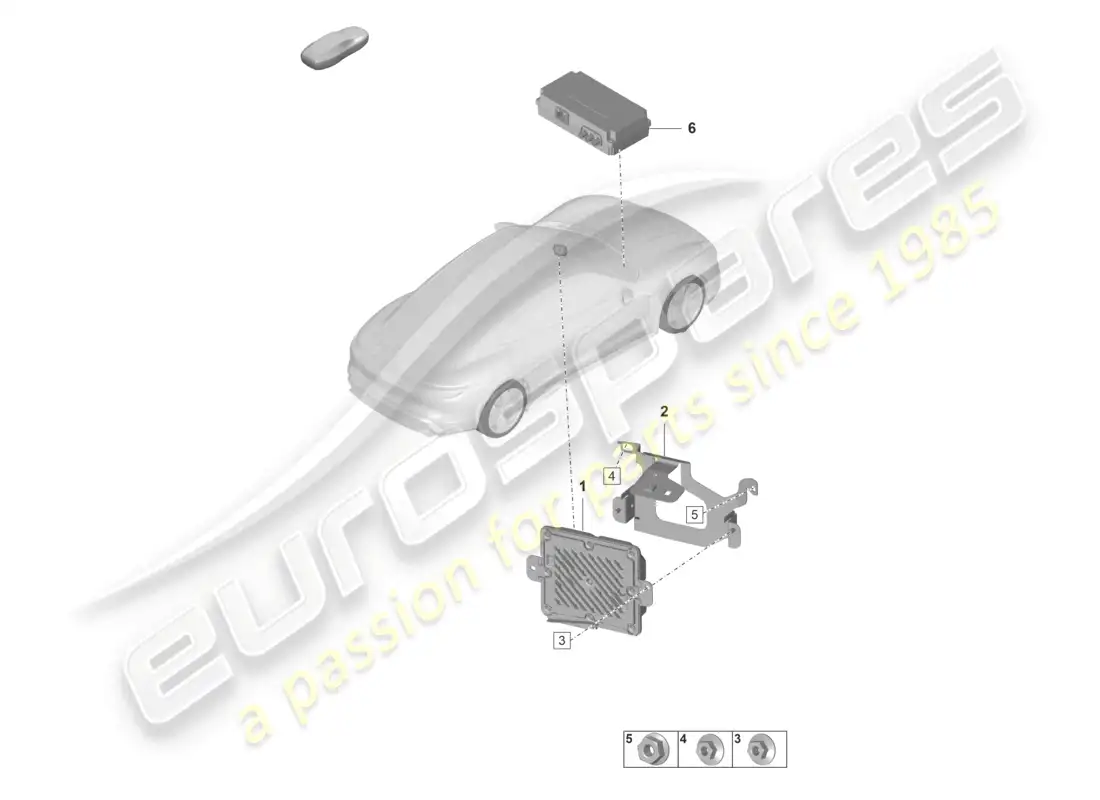 porsche 2023 (taycan 9j1-1) control unit for online services parts diagram