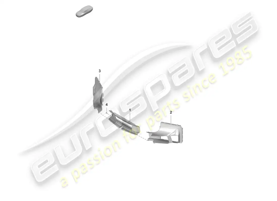 porsche 2021 (992-1 gt3/rs/st) air guide bumper parts diagram