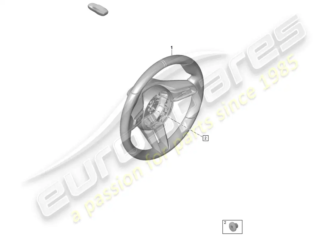 porsche 2025 (992-2 gt3/rs/st) multifunction steering wheel leather manual gearbox parts diagram