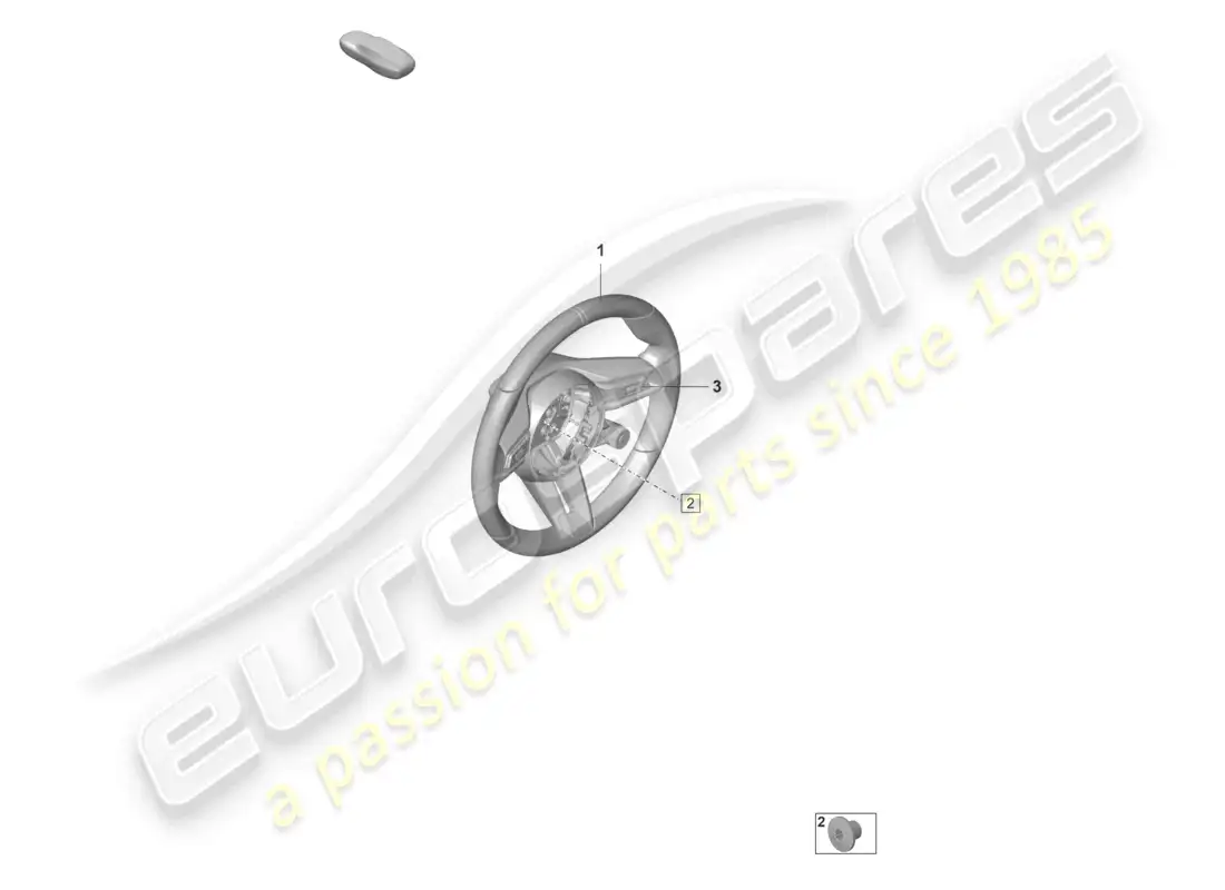 porsche 2025 (992-2 gt3/rs/st) multifunction steering wheel leather manual gearbox parts diagram
