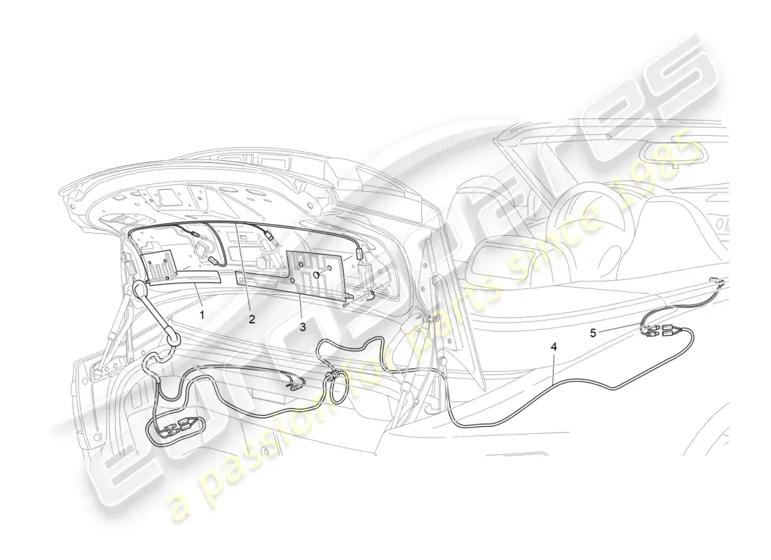 maserati grancabrio mc (2013) reception and connection system parts diagram