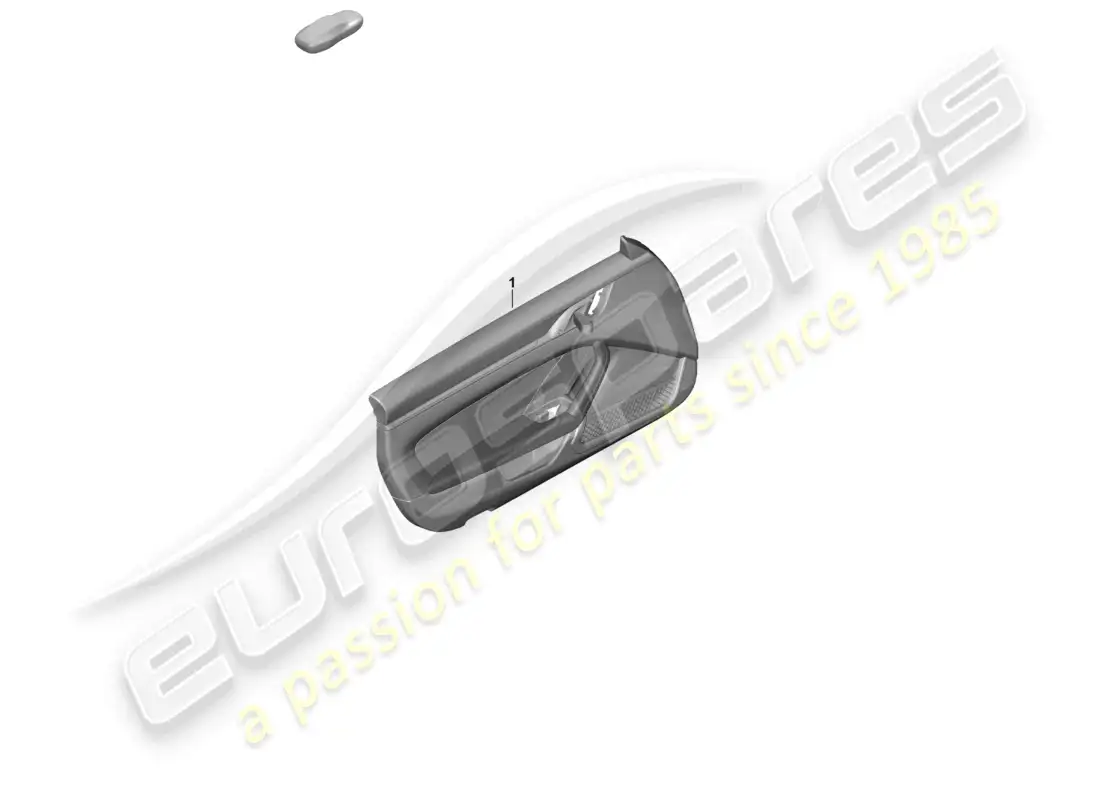 porsche 2024 (992-2 gt3/rs/st) door panel for vehicles with leather trim armrest (leather) part diagram