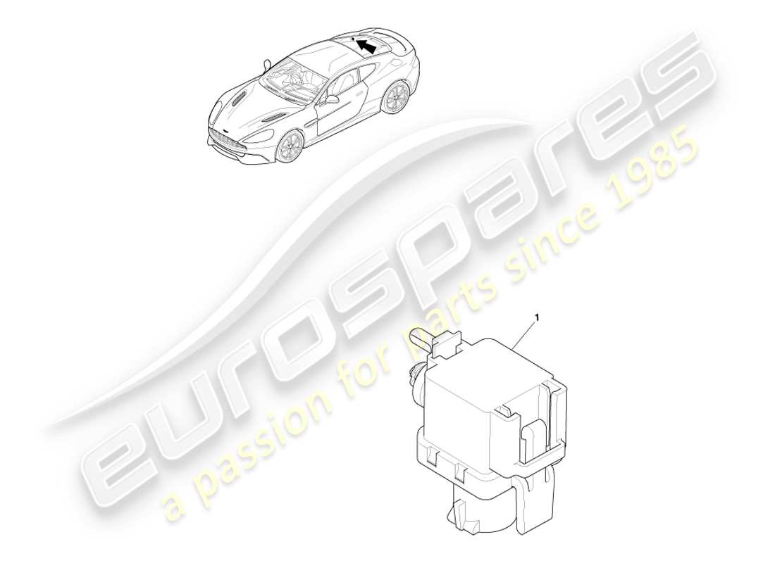 aston martin vanquish (2013) barometric sensor part diagram